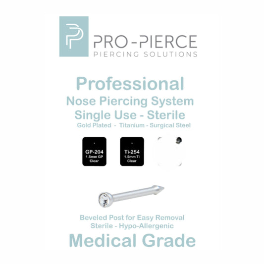 GP204- GP 1.5mm Clear Nose Piercer