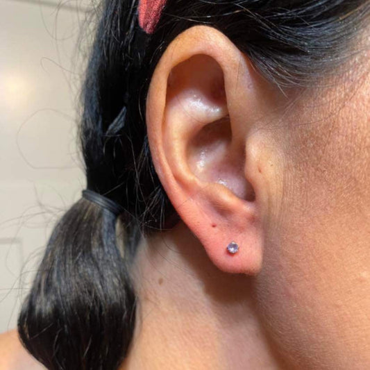 P121-SS 3mm cz Lavendar